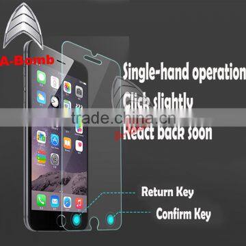 2016 A-bomb tempered glass screen protector with refund key and confirm key for iphone6