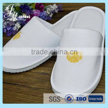 China slipper factory coral fleece hotel terry slipper with embroidery logo