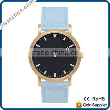 top brand color strap watches gold watches stainless steel watch quartz watch waterproof nato nylon strap watch