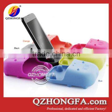 Lovely Hippo Dual Purpose Silicone Mobile Phone Speaker