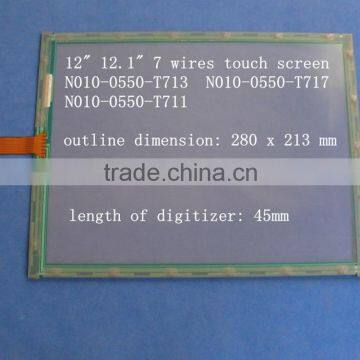 Original 12" 12.1" 7 Wires Touch Screen N010-0550-T713 N010- 0550-T717 N010-0550-T711