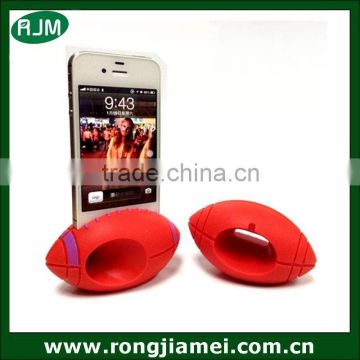 Fashion football shape ball speaker silicone for iphone speaker