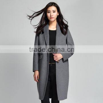 Women's Single-Breasted Wool Cashmere Spring Winter Coat OEM ODM Type Clothes Factory Manufacturer Guangzhou photo-5