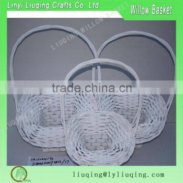 long handle willow fruit basket cheap wicker gift baskets for gift