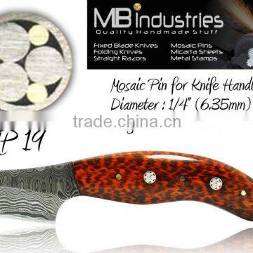 Mosaic Pins for Knife Handles MP19 (1/4") 6.35mm