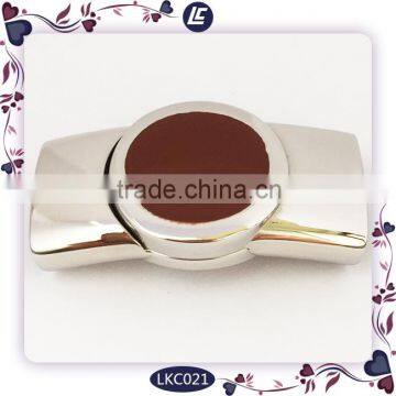 Decorative Crystal Magnetic Jewelry Clasps for Flat Leather Bracelets