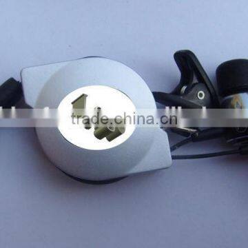 metallic retractable earphone with logo retractable earbuds with mic