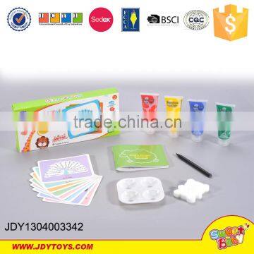 With 4 Color Paints Health DIY Kids Finger Painting Toy Foreign Kids Games photo-4