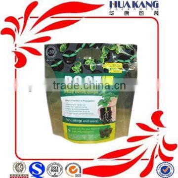 Natural root fertilizer stand up zipper packaging bag