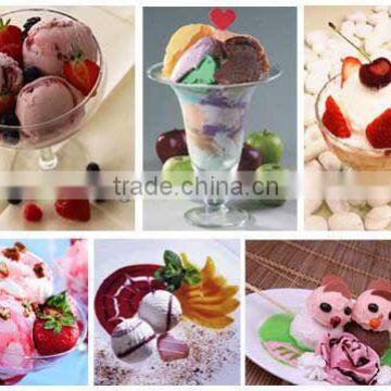 hard ice cream showcase with temperature adjusting system