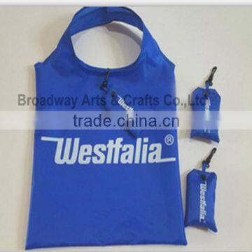 OEM polyester foldable shopping bag with custom logo