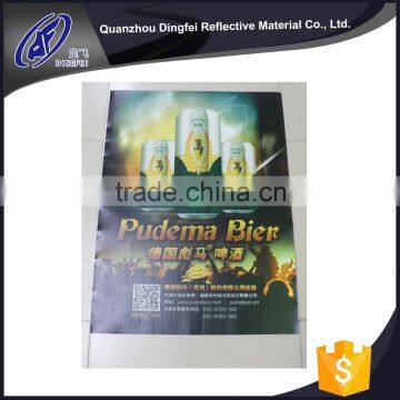 China manufacturer reflective PVC printable banner / reflex sticker for outdoor advertising