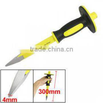 4mm Point Tip 19mm Hex Carpenter Chisel Hand Tool Yellow Black 12"