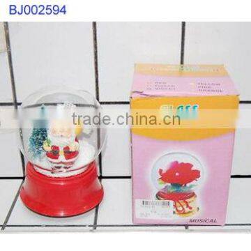 Best Christmas gift Crystal glass ball Santa Claus music box with light