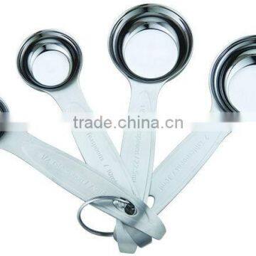 whloesales stainless steel plastic portable Metal Measuring cups and Spoons set tools