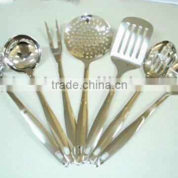 2015 Hot Sale Wholesale Colorful Nylon Kitchen Utensils Set Non-stick Pan FDA/LFGB/CE Eco-friendly and Food Garde