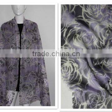 100% cashmere digital printing long big shawl scarf