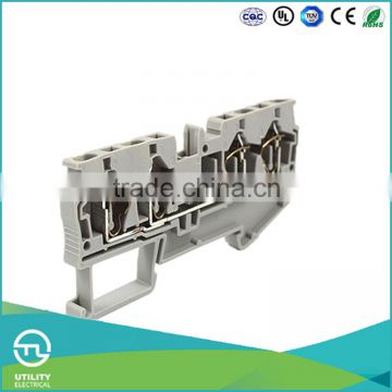 UTL High Quality Waterpoof Four Lead Wiring Spring Terminal Block 0.5-6mm 40A 800V