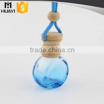 gradient ramp color glass empty car perfume bottle with wood cap                        
                                                                                Supplier's Choice