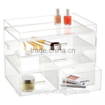 Organizer for cosmetic with drawers, cosmetic organizer and makeup storage