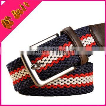 Business Casual Cinto Mens Webbing Woven Elastic Men Golf Belt