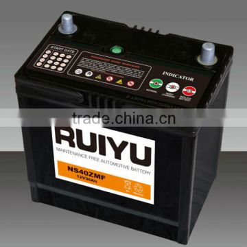 NS40Z 38B20R MF 12V 36AH Auto batteries Car battery