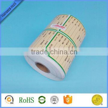 hot sale label paper roll integrated labels