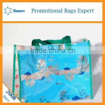 Flower Print Custom Design Makeup Case Clear Travel Cosmetic Pvc Transparent Bag photo-3