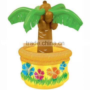 customized vivid inflatable palm tree cooler,inflatable cooler barrel