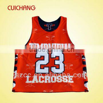 Sublimation lacrosse jersey customized lacrosse jersey with high quality