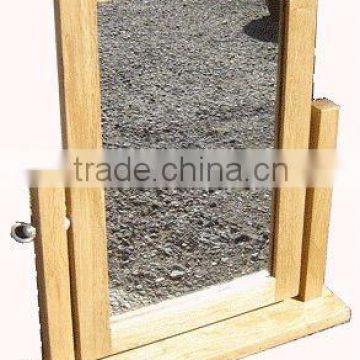 Solid wood dressing mirror