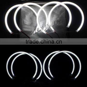 led halo rings 131mm car angel eyes headlights 120 smd led angel eyes for bmw e46 projector