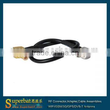 Pigtail cable TS9 Male RA to SMB female RA RG174 15cm New Listing