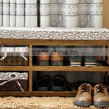 Wholesale two tier wooden footstools