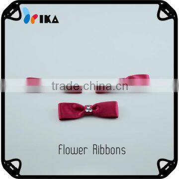 Newest style satin ribbons handmade flower
