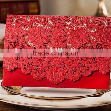 Red Wedding Invitation Card