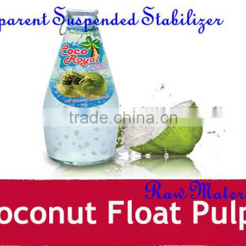 Coconut juice with coconut float pulps raw materials ingredient