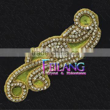 Home Decor Nice graphics GOLD Crystal Rhinestone Applique