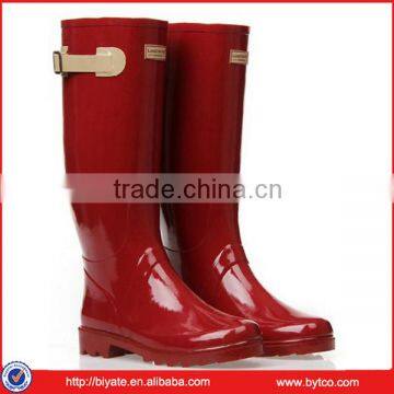 Fashion Design Solid Color Rubber Rain Boots