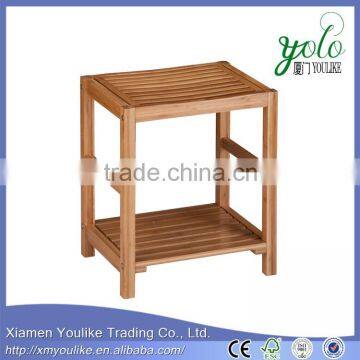 Bamboo Spa Bench with Contoured Seat