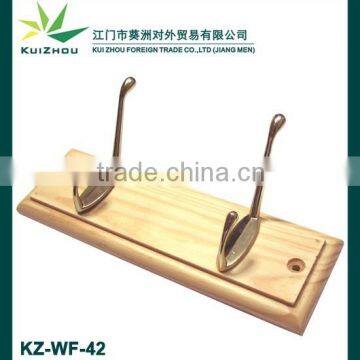 Wooden coat hanger hook