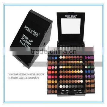 The 2015 best quality 132 colors comestic makeup miss rose eyeshadow palatte similar with sephor eyeshadow