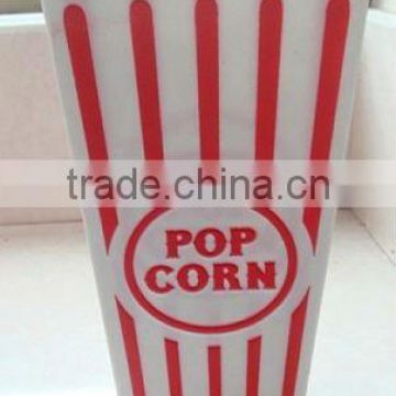 Mid square plastic popcorn pot