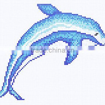 Swimming pool Dolphin Mosaic Tile