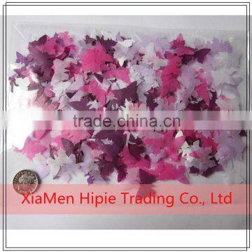 butterfly shape Biodegradable Tissue Paper wedding confetti multi color