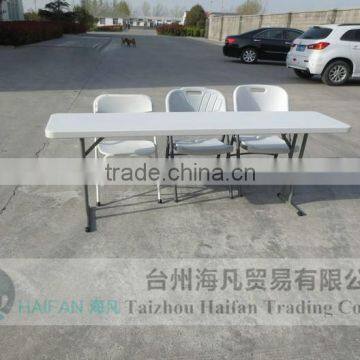 High Quality HDPE 183cm White Meeting Table/special Table for Conference With Removable Legs photo-6
