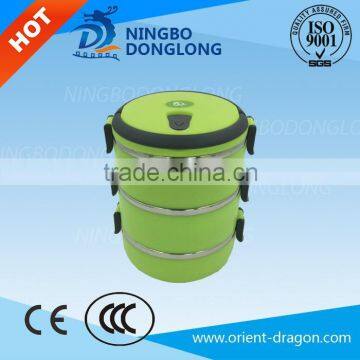 DL hot sale lunch box / tiffin box/food carrier 3 layer stainless steel tank