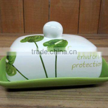 Wholesale ceramic butter dish