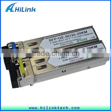 Ethernet SFP Connector 1.25G WDM SFP 20km LC Connector