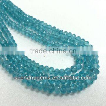 #234CE Natural Roundel Loose Gemstone Beads Apatite